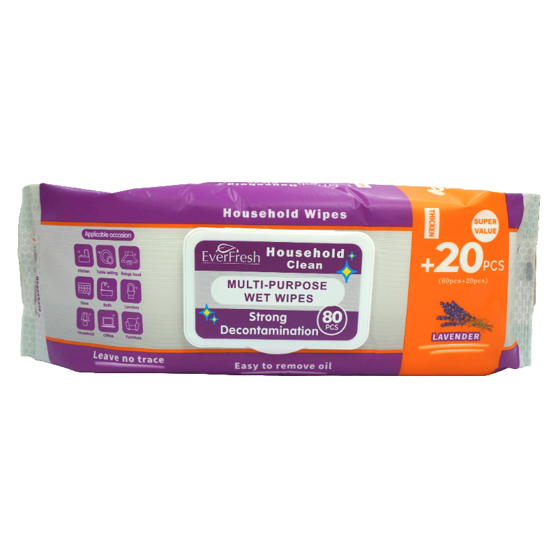 Everfresh Wet Wipes Lavender 22*20cm RAD1534(1x18pkts/Ctn)