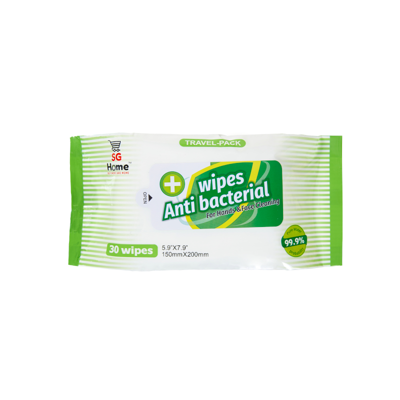150mmx200mm Anti-Bacterial Wipes 30pcs (DS1830)抗菌湿巾