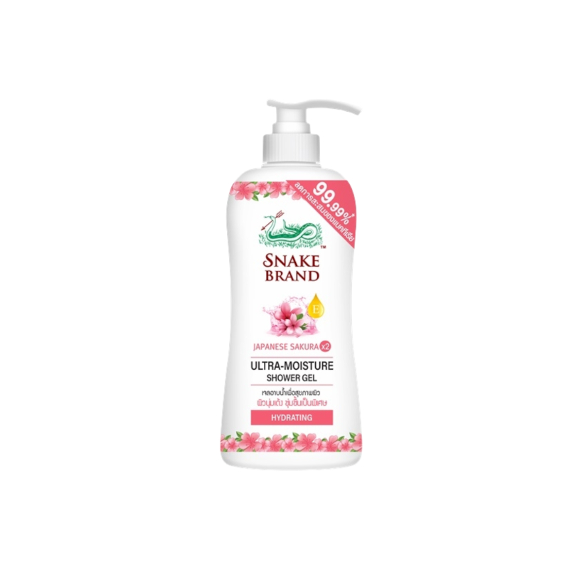 450ml Snake Brand Ultra Moist Shower Gel - Sakura
