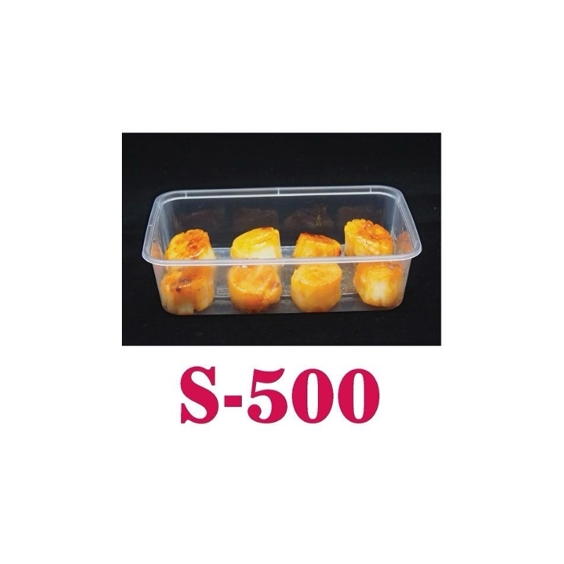 500ml Rectangle Food Container - 10s (C500)