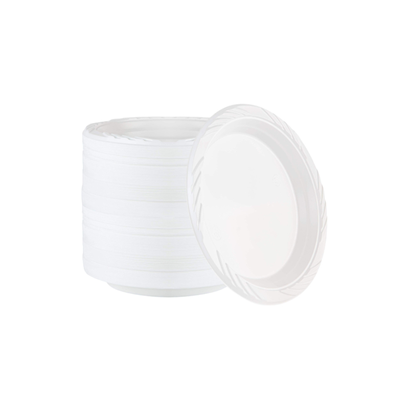 7" White PP Disposable Plate 8's (RAD945/RAD945-1)