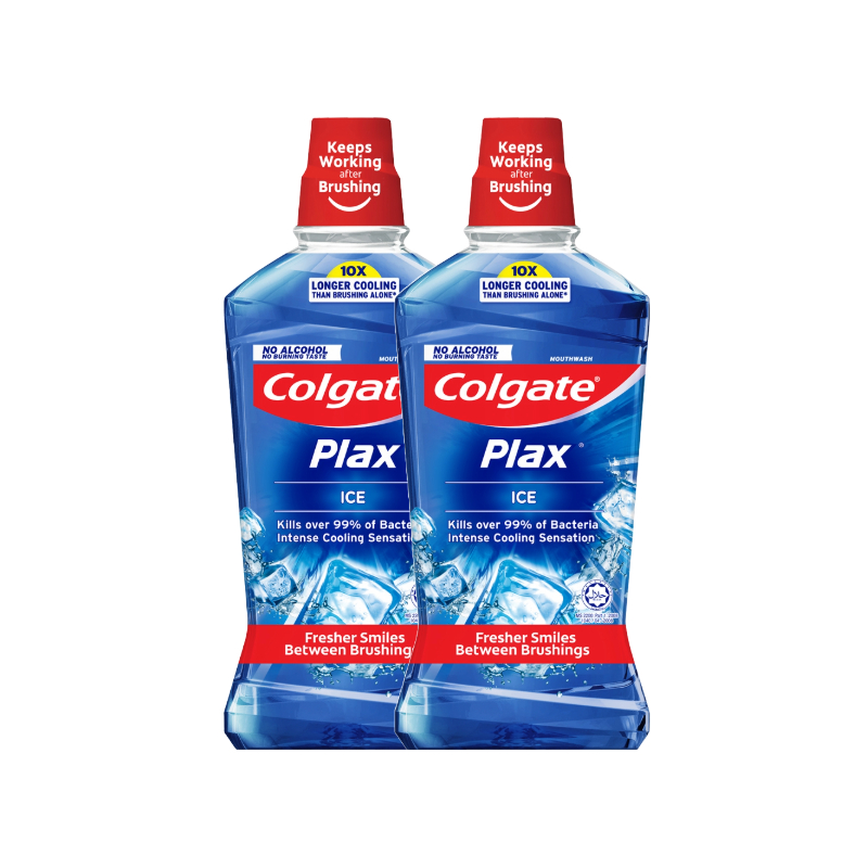 Colgate Plax Mouth - Wash Ice (750mL x 2's)
