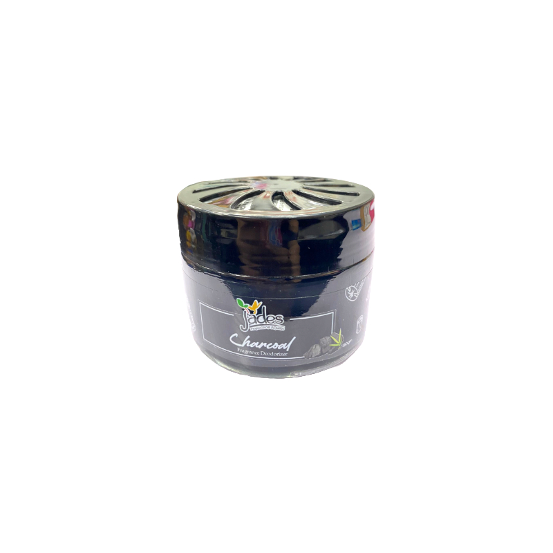 Jades Deodorizer Gel - Charcoal 120g (Glass)