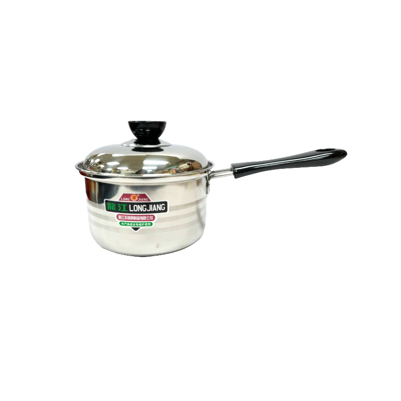 Single Bottom Silver Pot - 18cm