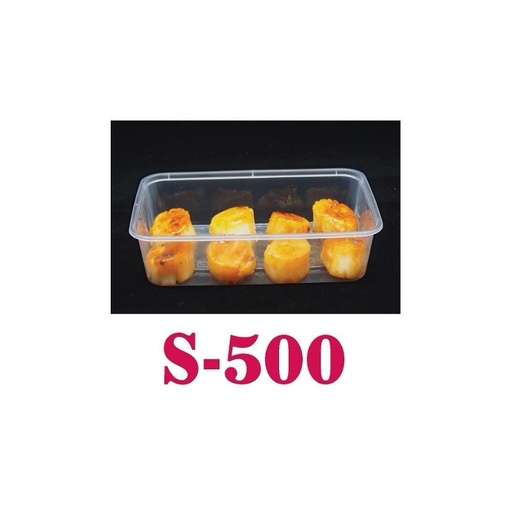 [KW00221] 500ml Rectangle Food Container - 10s (C500)