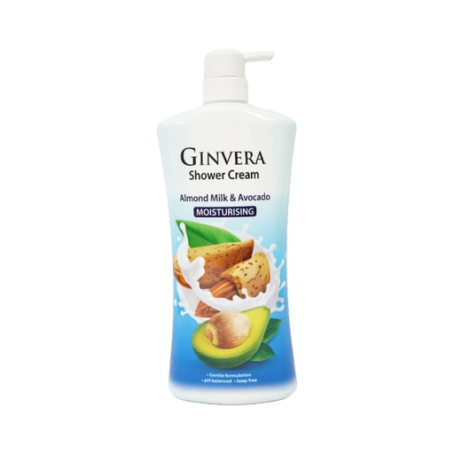 [72999] 850g Ginvera Shower Gel Moist - Almond Milk & Avocado (7715576)