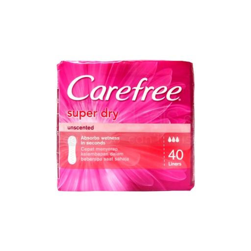 [20976] Carefree Super Dry Unscented 40s