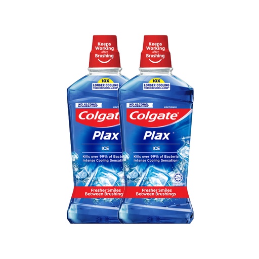 [72535] Colgate Plax Mouth - Wash Ice (750mL x 2's)