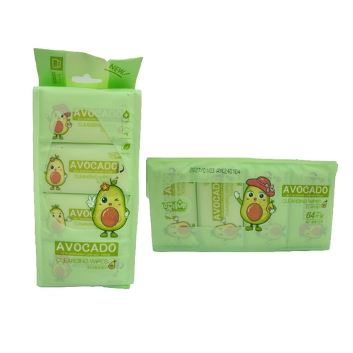 [HH05618] Mini Cleaning Wet Wipes 8s - Avocado