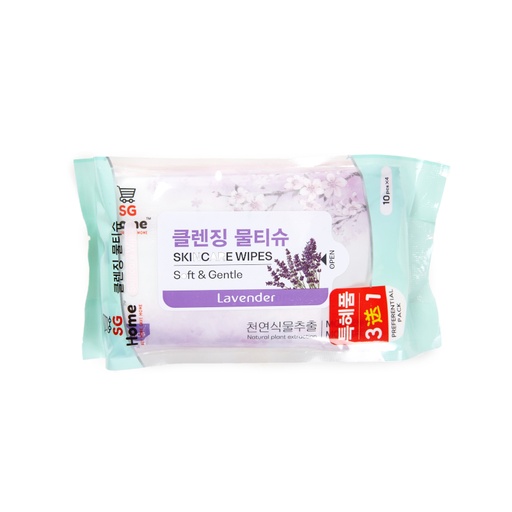 [HH00005] SG 3+1 Skin Care Facial Wipes (Lavender) 熏衣草味湿巾