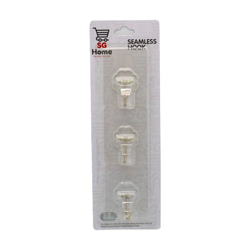 [HH03919] SG 3.0kg 3Pcs Square Seamless Hook (SG-B781T)