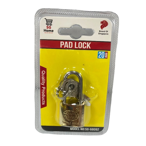 [HW05514] SG BRL-1-20mm Long Pad Lock (SG-68092)
