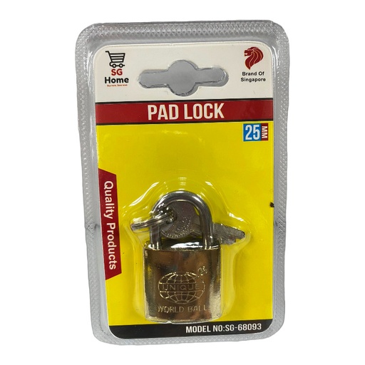 [HW05515] SG BRL-A-25mm Pad Lock (SG-68093)