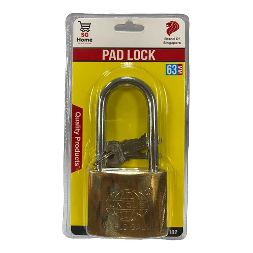 [HW05524] SG BRL-A-63mm Long Pad Lock (SG-68102)