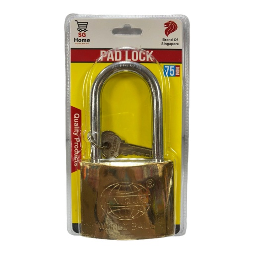 [HW05526] SG BRL-A-75mm Long Pad Lock (SG-68104)