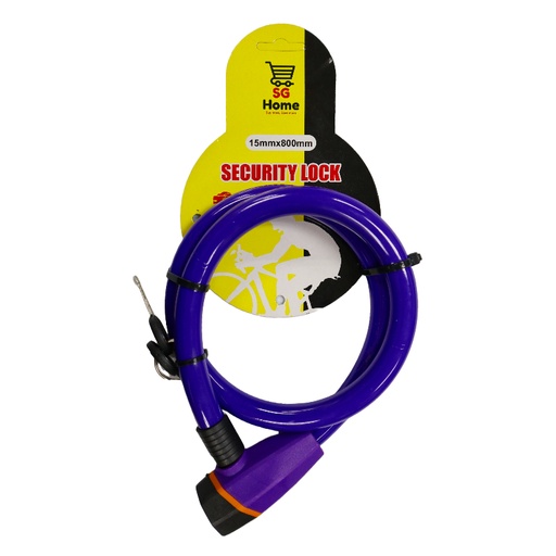 [HW05425] SG Bicycle key Lock - Colour 15mmx800mm (SG-484)