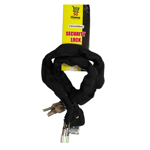 [HW05279] SG Cloth Chain Key Lock 5.5mmx900mm (SG-2109-2)皮链条锁