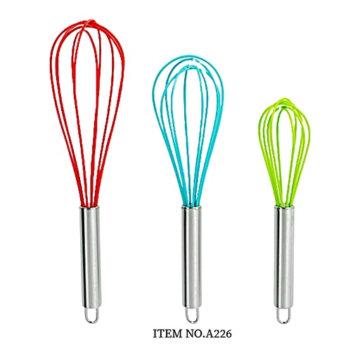 [KW05487] Stainless Steel Egg Beater- Mix Color (A226)