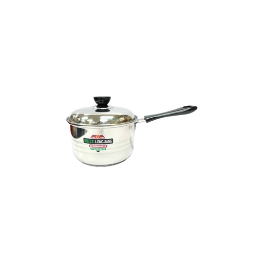 [KW05701] Double Bottom Silver Color Pot - 14cm