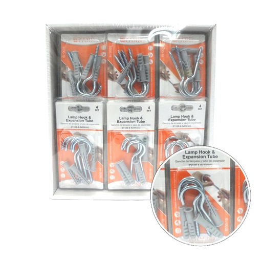 [HW05950] Lamp Hook & Expansion Tube (2.7" 10# & 8x10mm) (S030-18)