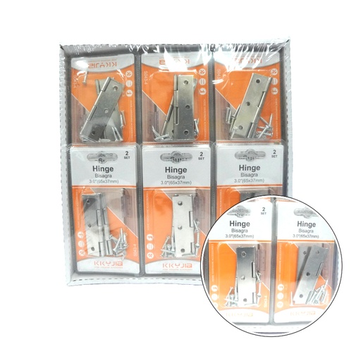 [HW05945] Hinge - 2 SET 3.0"(65x37mm) (S043-4)